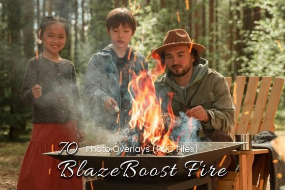 Download 70 BlazeBoost Fire Photoshop Overlays - Premium Bundle