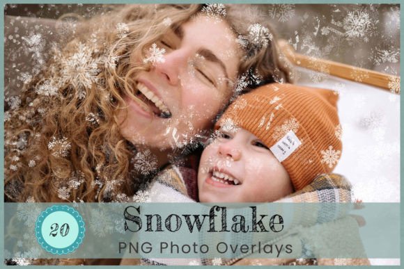 Download 20 Snowflake Photoshop Overlays - Premium Bundle